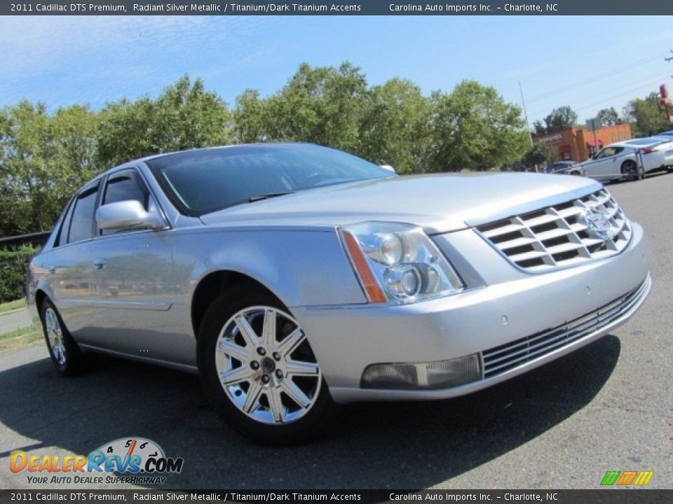 2011 Cadillac DTS Premium Radiant Silver Metallic / Titanium/Dark Titanium Accents Photo #2