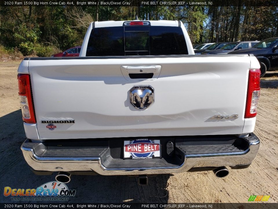 2020 Ram 1500 Big Horn Crew Cab 4x4 Bright White / Black/Diesel Gray Photo #5