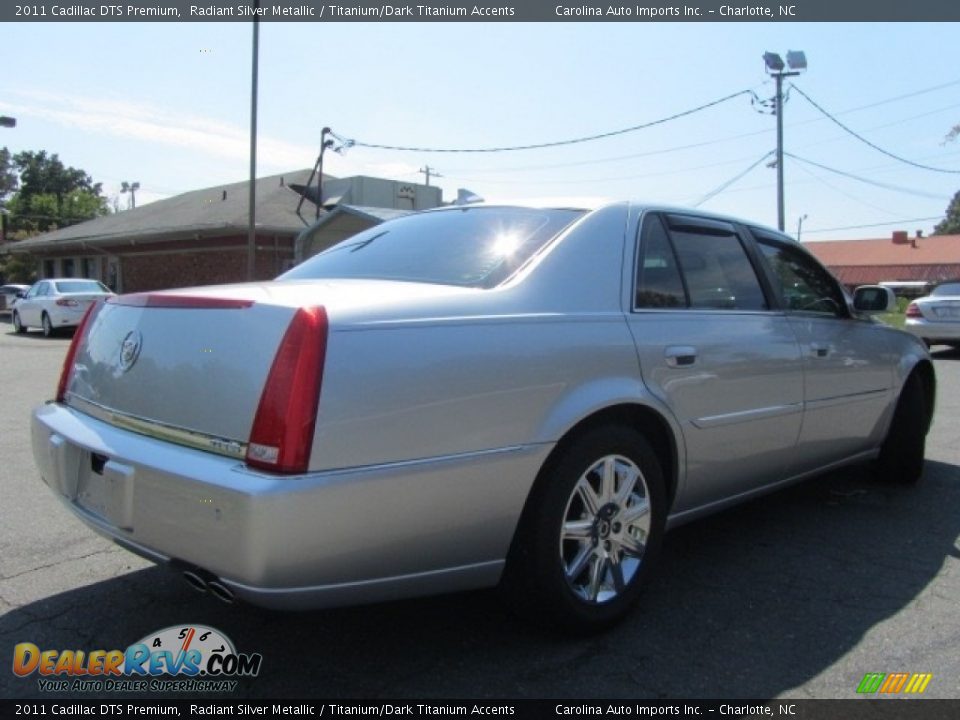2011 Cadillac DTS Premium Radiant Silver Metallic / Titanium/Dark Titanium Accents Photo #10