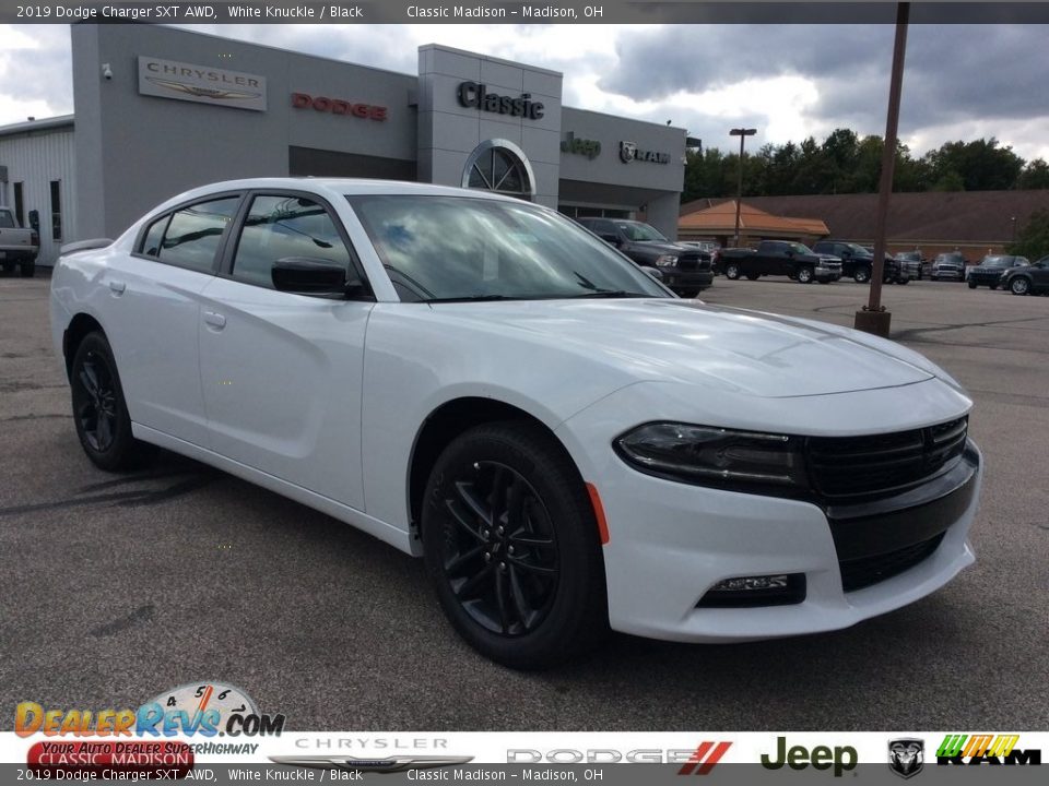 2019 Dodge Charger SXT AWD White Knuckle / Black Photo #1