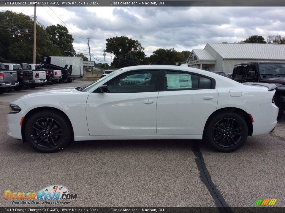 2019 Dodge Charger SXT AWD White Knuckle / Black Photo #6