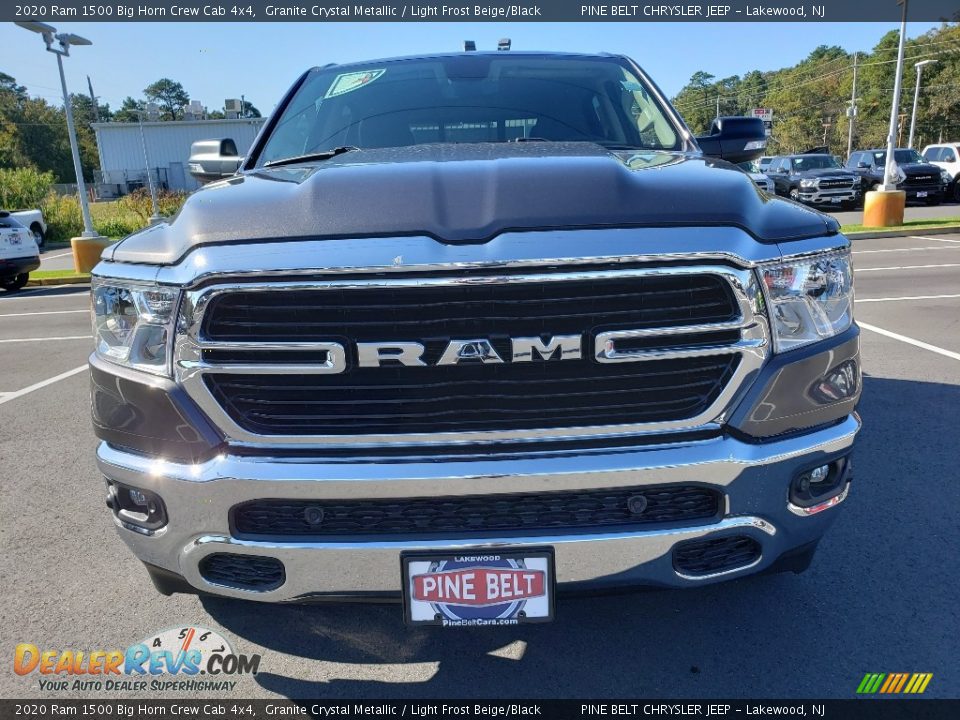 2020 Ram 1500 Big Horn Crew Cab 4x4 Granite Crystal Metallic / Light Frost Beige/Black Photo #2