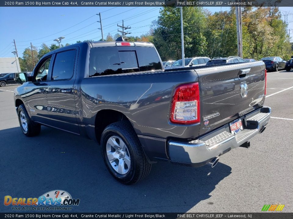 2020 Ram 1500 Big Horn Crew Cab 4x4 Granite Crystal Metallic / Light Frost Beige/Black Photo #4