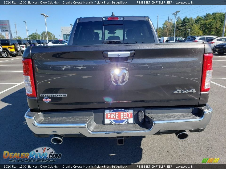 2020 Ram 1500 Big Horn Crew Cab 4x4 Granite Crystal Metallic / Light Frost Beige/Black Photo #5