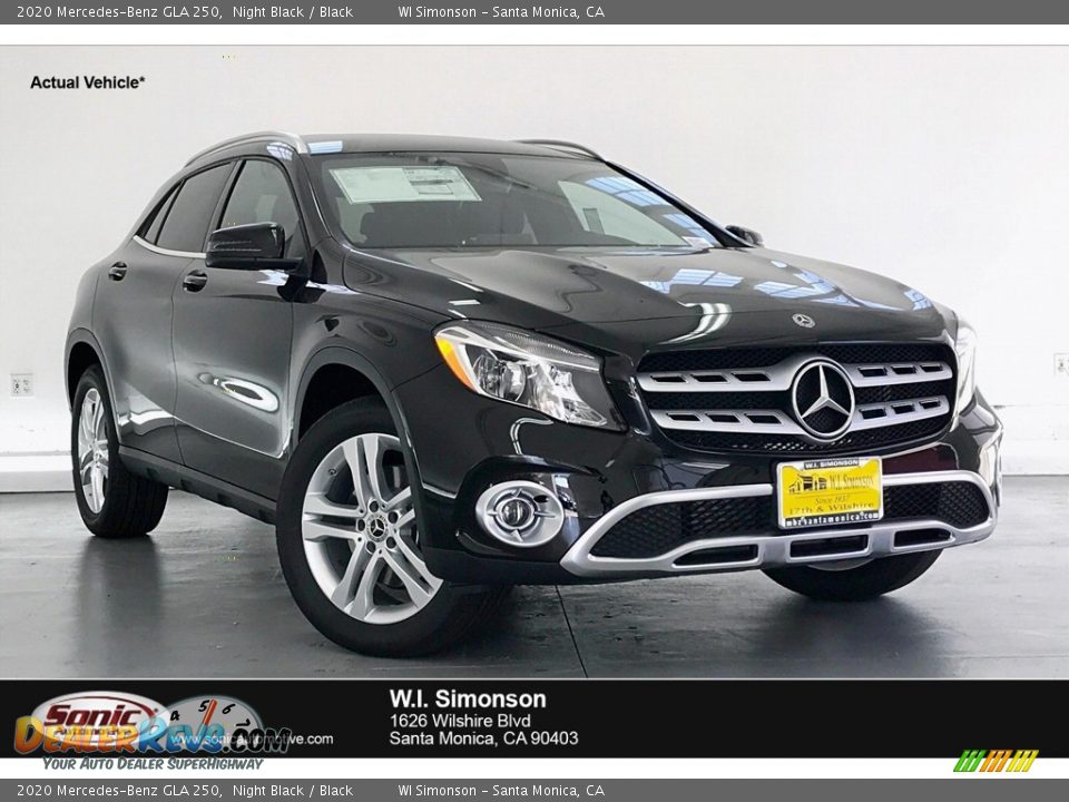 2020 Mercedes-Benz GLA 250 Night Black / Black Photo #1