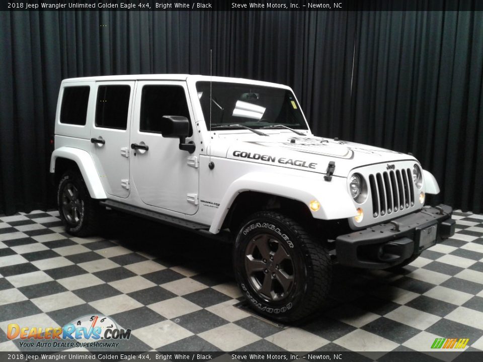 2018 Jeep Wrangler Unlimited Golden Eagle 4x4 Bright White / Black Photo #4