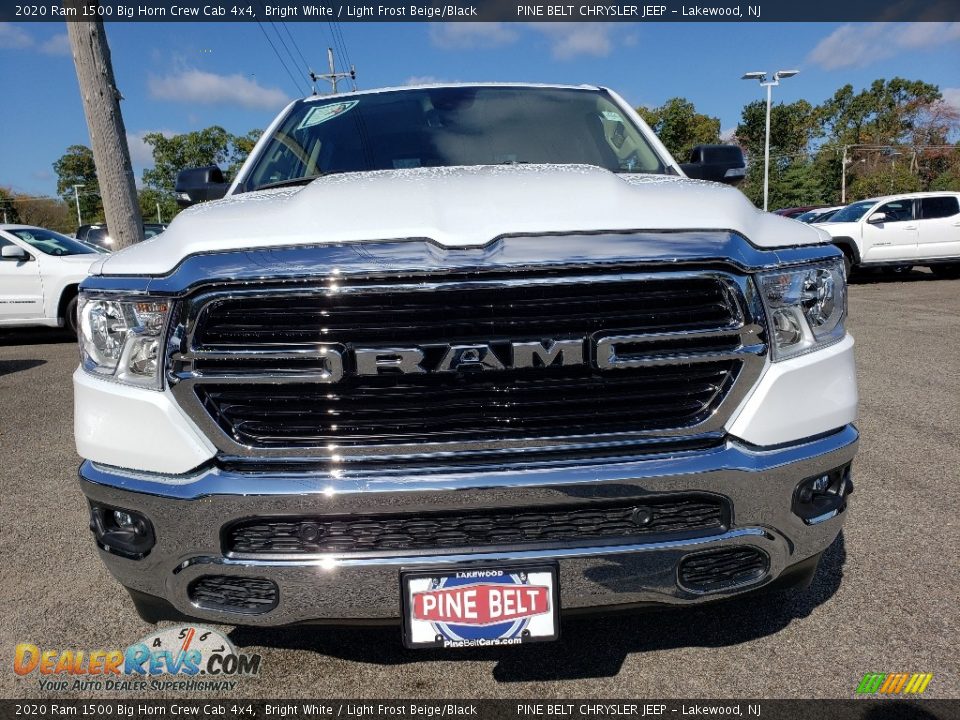 2020 Ram 1500 Big Horn Crew Cab 4x4 Bright White / Light Frost Beige/Black Photo #2