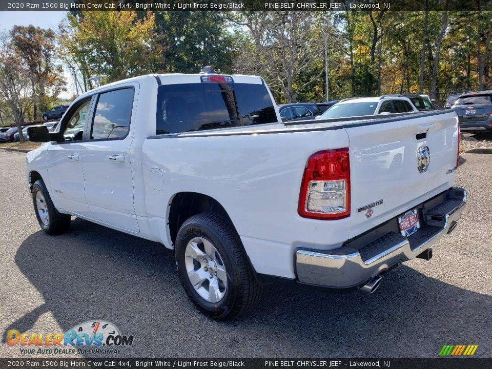 2020 Ram 1500 Big Horn Crew Cab 4x4 Bright White / Light Frost Beige/Black Photo #4