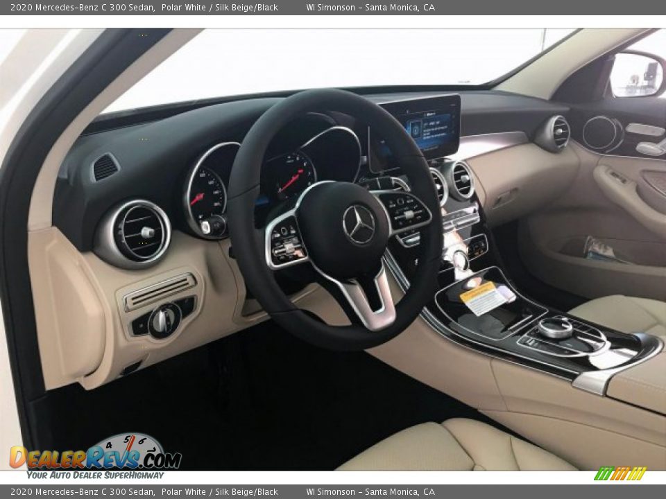 2020 Mercedes-Benz C 300 Sedan Polar White / Silk Beige/Black Photo #4