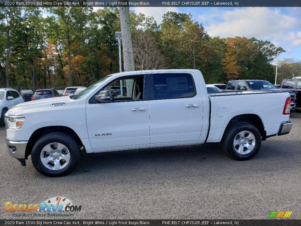 2020 Ram 1500 Big Horn Crew Cab 4x4 Bright White / Light Frost Beige/Black Photo #3