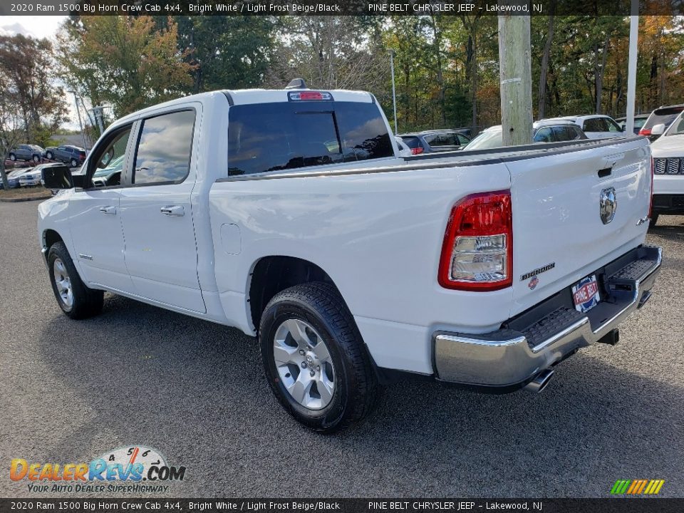 2020 Ram 1500 Big Horn Crew Cab 4x4 Bright White / Light Frost Beige/Black Photo #4