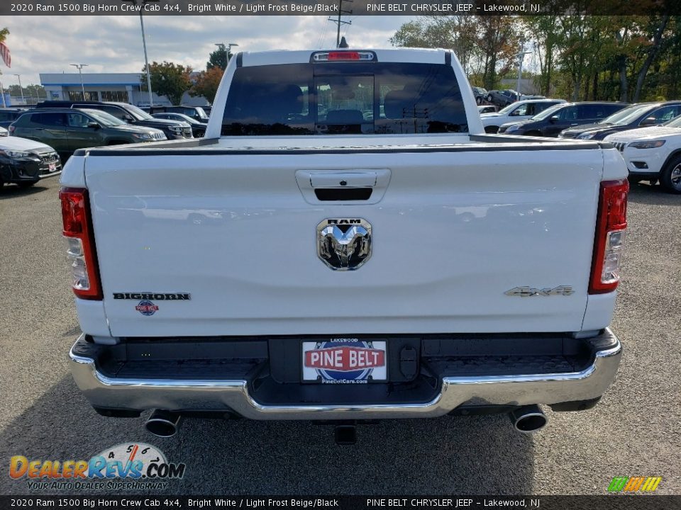 2020 Ram 1500 Big Horn Crew Cab 4x4 Bright White / Light Frost Beige/Black Photo #5