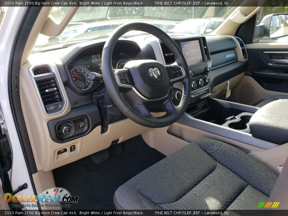 2020 Ram 1500 Big Horn Crew Cab 4x4 Bright White / Light Frost Beige/Black Photo #7