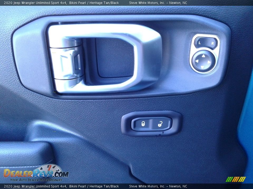 2020 Jeep Wrangler Unlimited Sport 4x4 Bikini Pearl / Heritage Tan/Black Photo #9