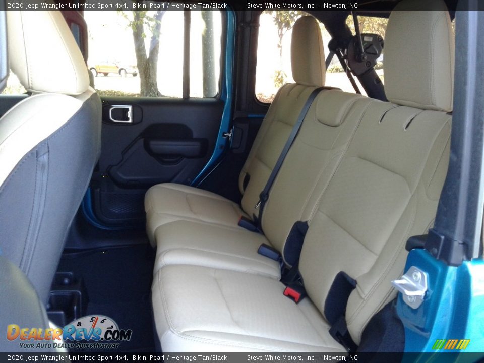 2020 Jeep Wrangler Unlimited Sport 4x4 Bikini Pearl / Heritage Tan/Black Photo #11