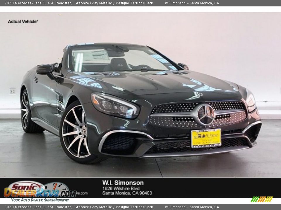2020 Mercedes-Benz SL 450 Roadster Graphite Gray Metallic / designo Tartufo/Black Photo #1