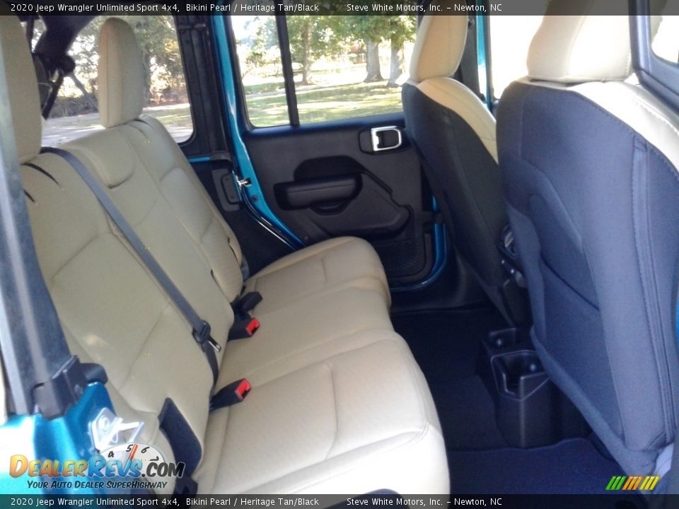 2020 Jeep Wrangler Unlimited Sport 4x4 Bikini Pearl / Heritage Tan/Black Photo #13