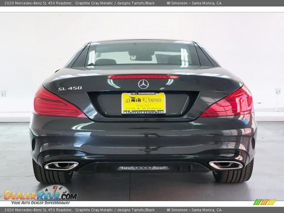 2020 Mercedes-Benz SL 450 Roadster Graphite Gray Metallic / designo Tartufo/Black Photo #3