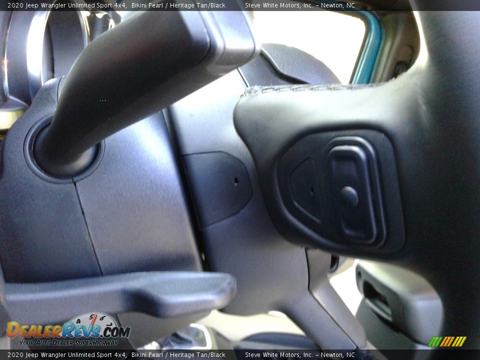 2020 Jeep Wrangler Unlimited Sport 4x4 Bikini Pearl / Heritage Tan/Black Photo #15
