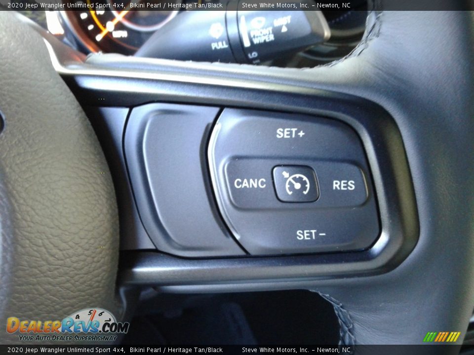 2020 Jeep Wrangler Unlimited Sport 4x4 Bikini Pearl / Heritage Tan/Black Photo #17
