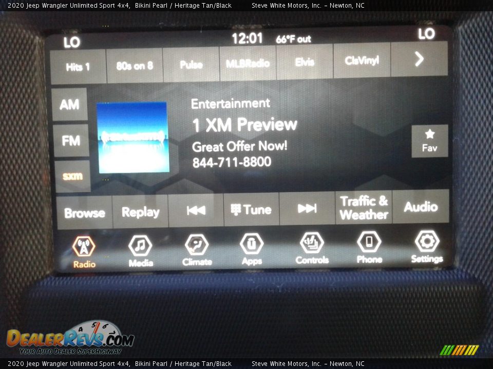 2020 Jeep Wrangler Unlimited Sport 4x4 Bikini Pearl / Heritage Tan/Black Photo #20