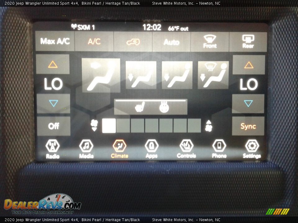 2020 Jeep Wrangler Unlimited Sport 4x4 Bikini Pearl / Heritage Tan/Black Photo #22