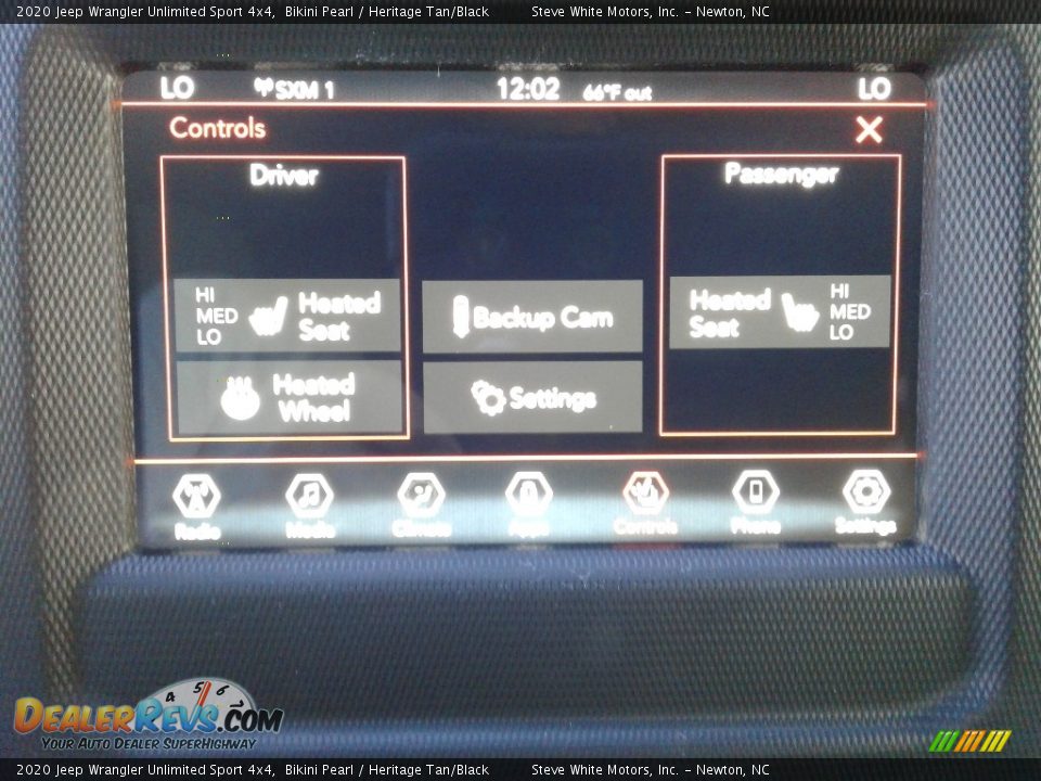 2020 Jeep Wrangler Unlimited Sport 4x4 Bikini Pearl / Heritage Tan/Black Photo #23