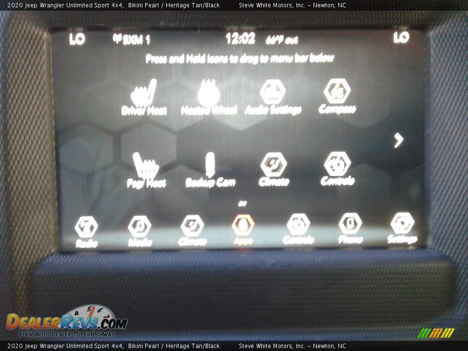2020 Jeep Wrangler Unlimited Sport 4x4 Bikini Pearl / Heritage Tan/Black Photo #24