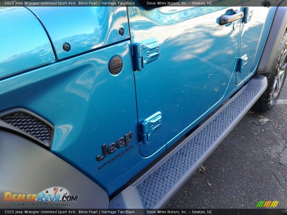 2020 Jeep Wrangler Unlimited Sport 4x4 Bikini Pearl / Heritage Tan/Black Photo #28