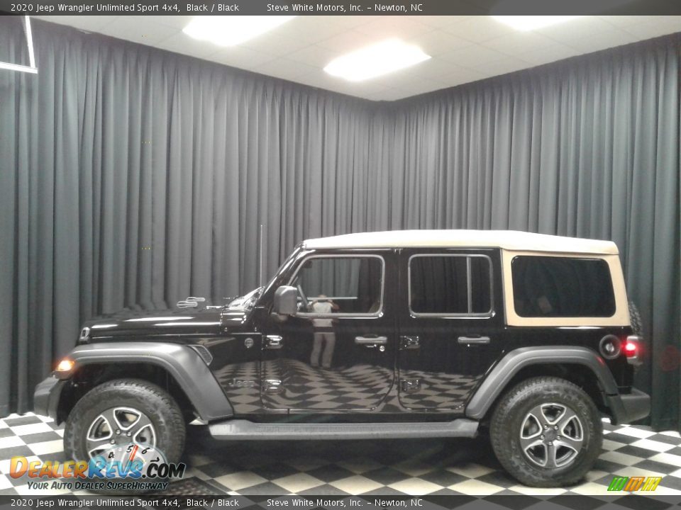 2020 Jeep Wrangler Unlimited Sport 4x4 Black / Black Photo #1