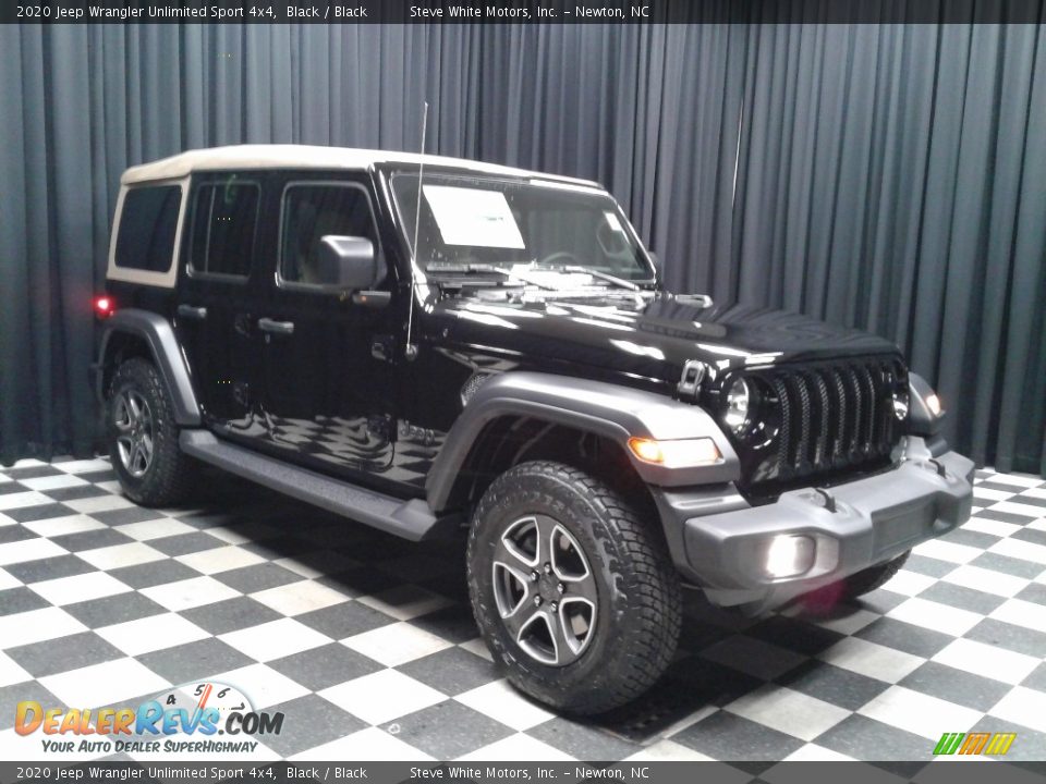 2020 Jeep Wrangler Unlimited Sport 4x4 Black / Black Photo #4