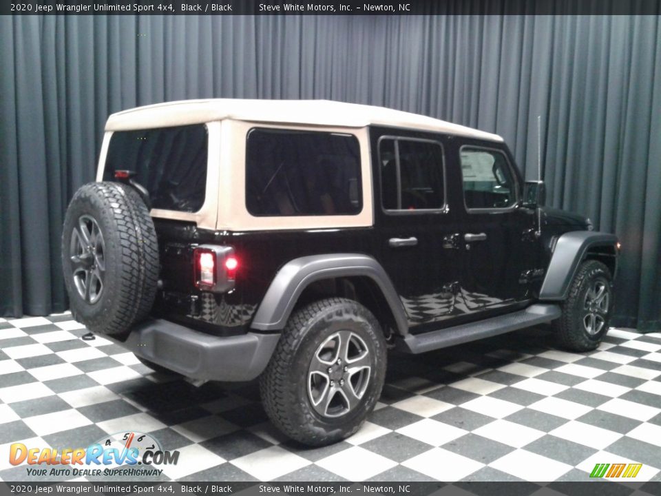2020 Jeep Wrangler Unlimited Sport 4x4 Black / Black Photo #6