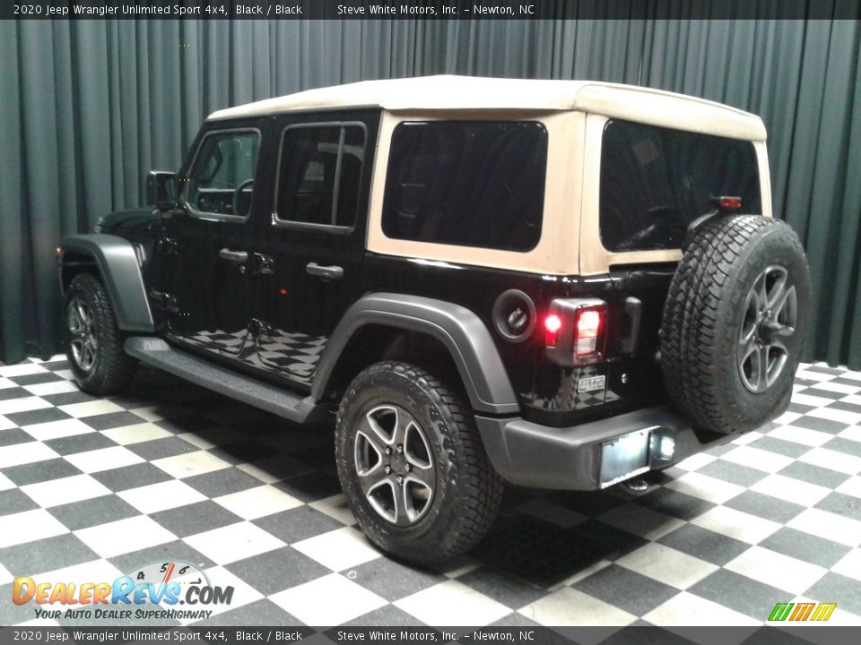 2020 Jeep Wrangler Unlimited Sport 4x4 Black / Black Photo #8
