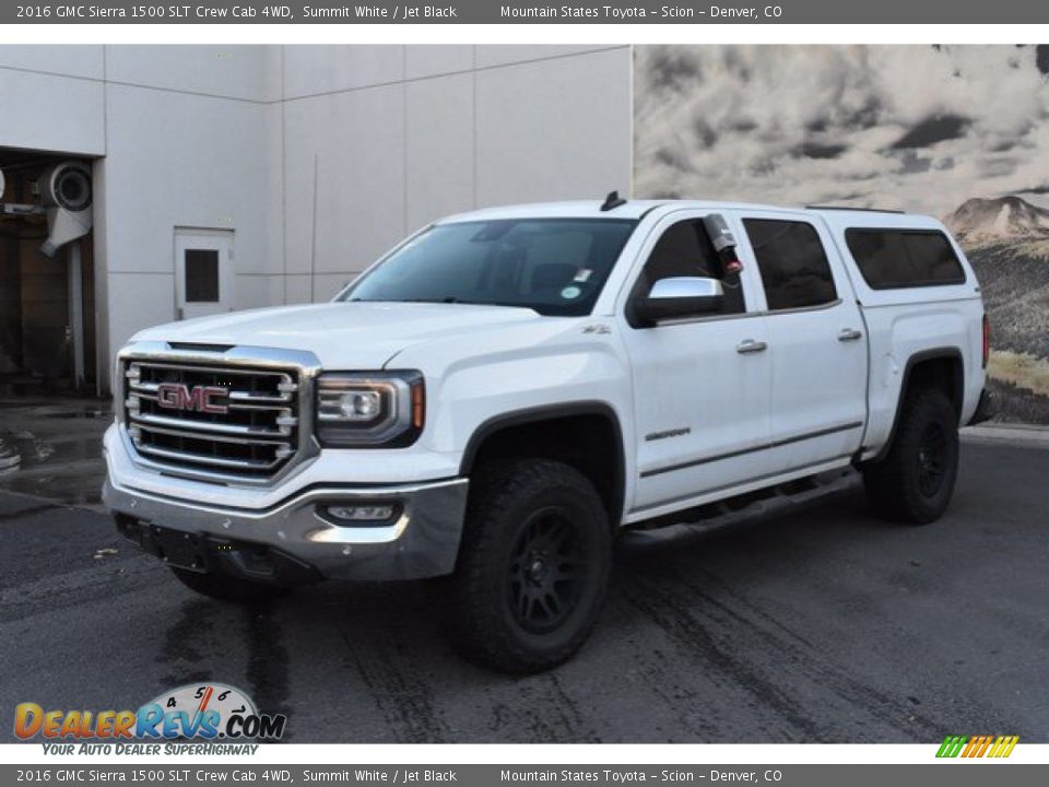 2016 GMC Sierra 1500 SLT Crew Cab 4WD Summit White / Jet Black Photo #2