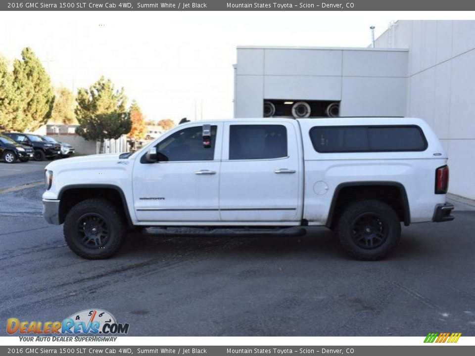 2016 GMC Sierra 1500 SLT Crew Cab 4WD Summit White / Jet Black Photo #3