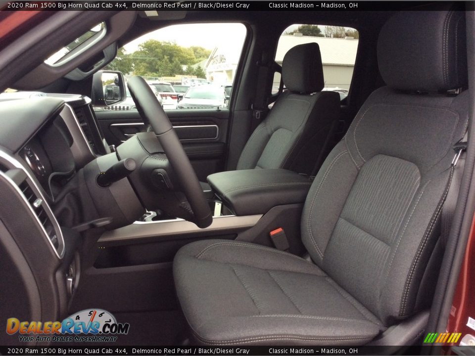 2020 Ram 1500 Big Horn Quad Cab 4x4 Delmonico Red Pearl / Black/Diesel Gray Photo #2