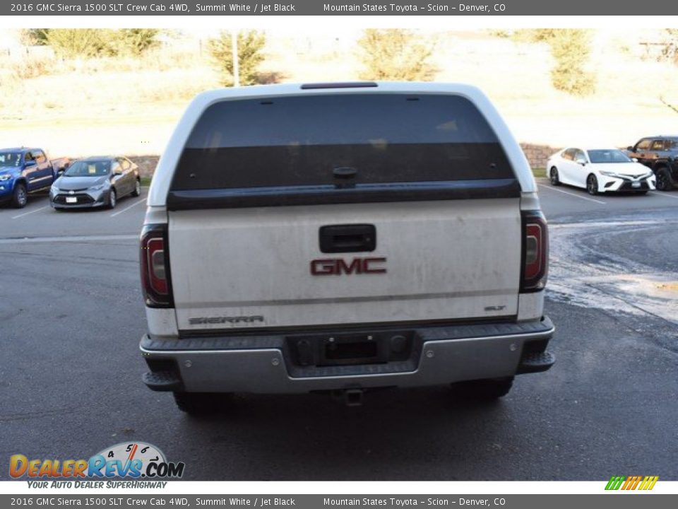 2016 GMC Sierra 1500 SLT Crew Cab 4WD Summit White / Jet Black Photo #5