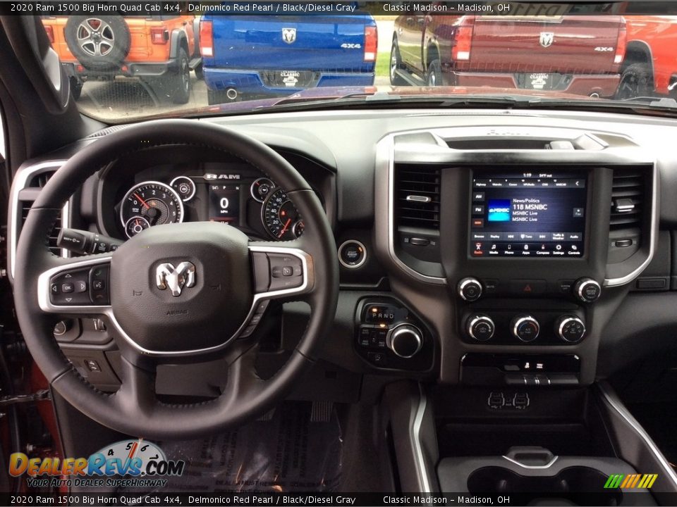 2020 Ram 1500 Big Horn Quad Cab 4x4 Delmonico Red Pearl / Black/Diesel Gray Photo #3