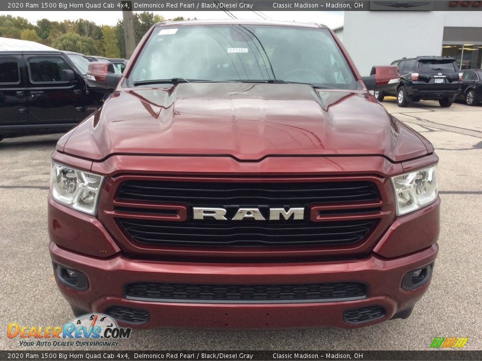 2020 Ram 1500 Big Horn Quad Cab 4x4 Delmonico Red Pearl / Black/Diesel Gray Photo #4