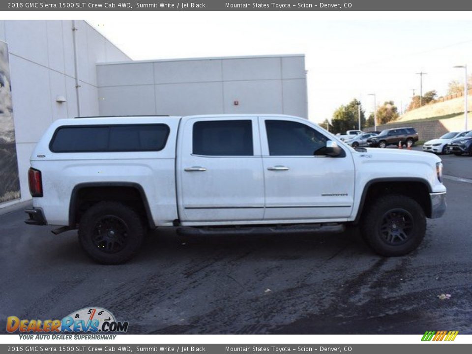 2016 GMC Sierra 1500 SLT Crew Cab 4WD Summit White / Jet Black Photo #7