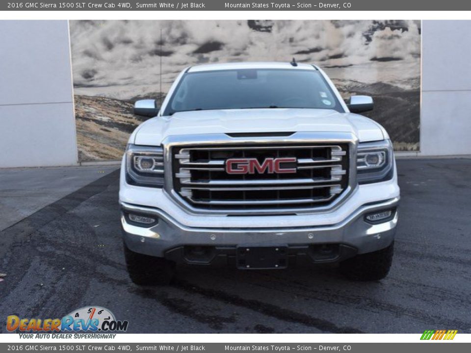 2016 GMC Sierra 1500 SLT Crew Cab 4WD Summit White / Jet Black Photo #8