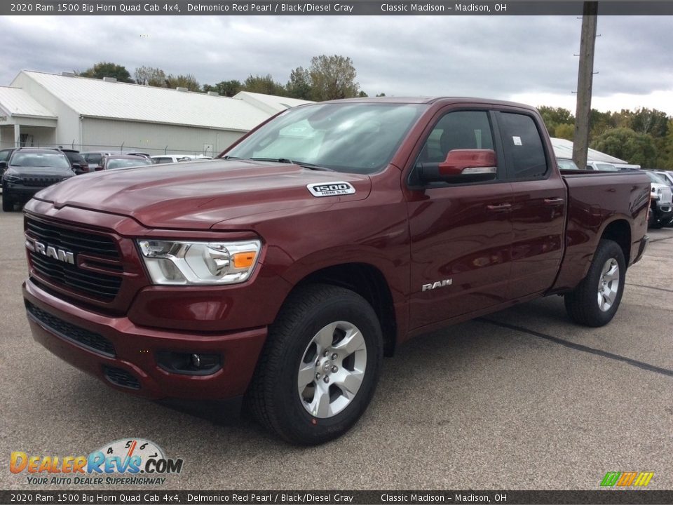 2020 Ram 1500 Big Horn Quad Cab 4x4 Delmonico Red Pearl / Black/Diesel Gray Photo #5