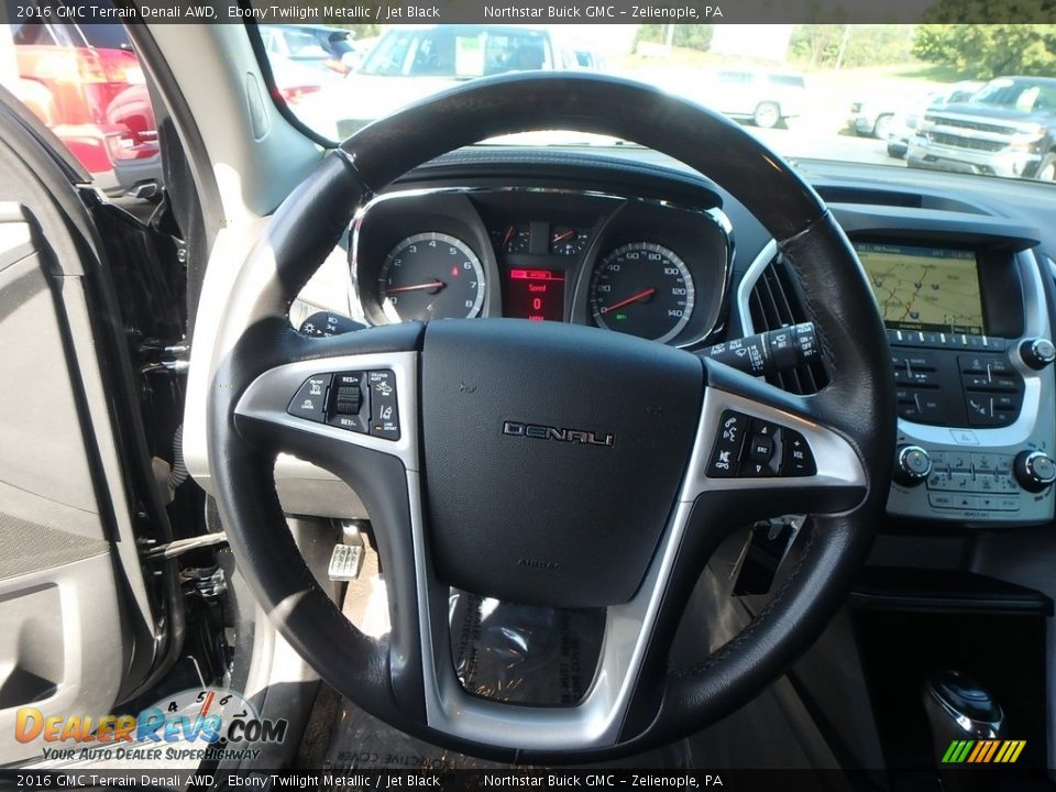 2016 GMC Terrain Denali AWD Ebony Twilight Metallic / Jet Black Photo #23