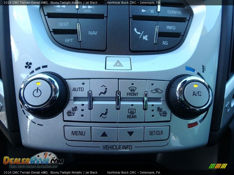 2016 GMC Terrain Denali AWD Ebony Twilight Metallic / Jet Black Photo #25
