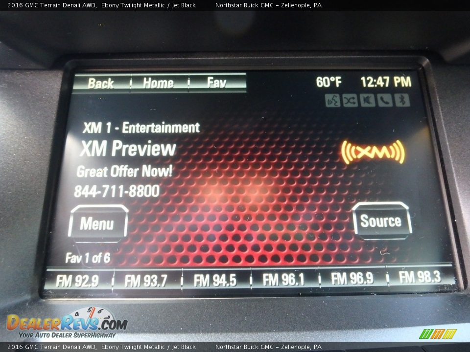 2016 GMC Terrain Denali AWD Ebony Twilight Metallic / Jet Black Photo #28
