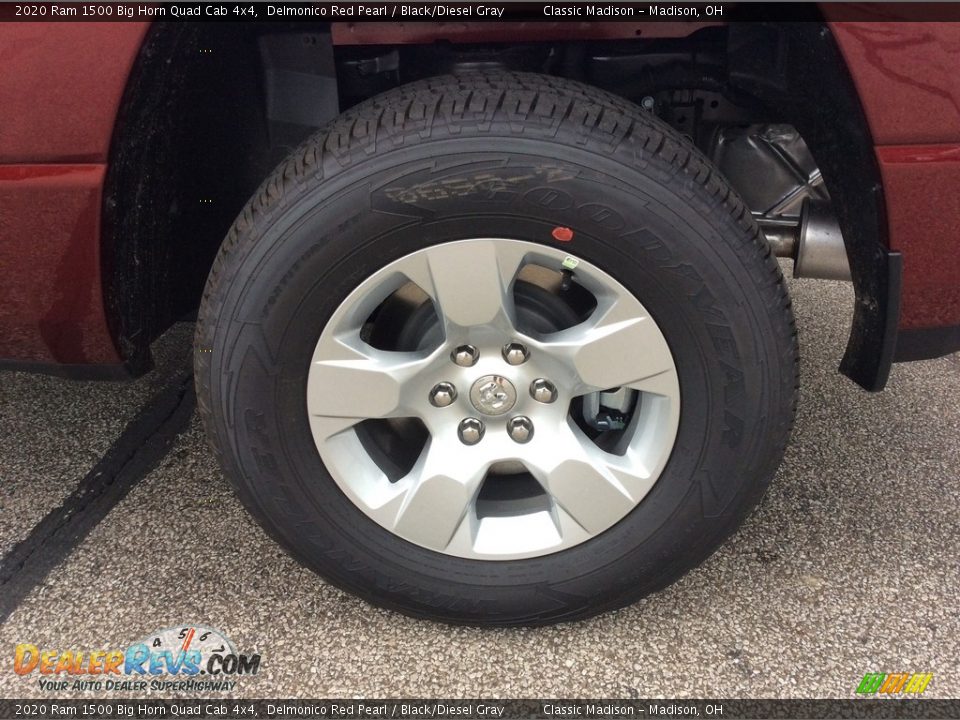 2020 Ram 1500 Big Horn Quad Cab 4x4 Delmonico Red Pearl / Black/Diesel Gray Photo #10