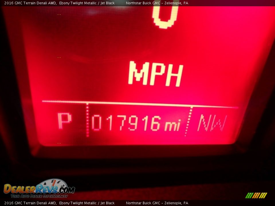 2016 GMC Terrain Denali AWD Ebony Twilight Metallic / Jet Black Photo #30