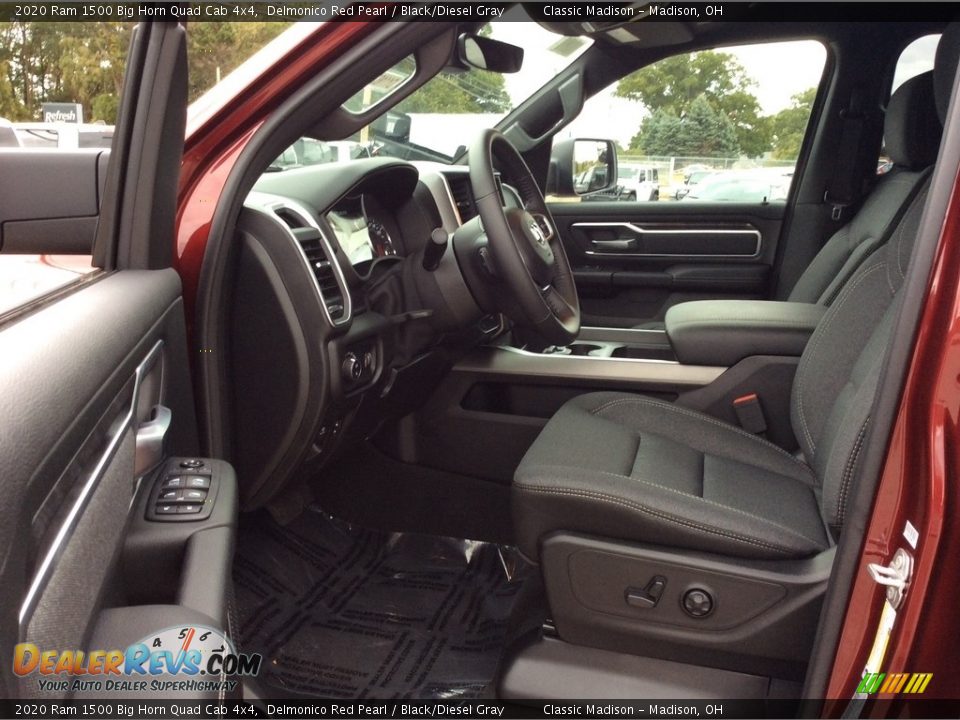 2020 Ram 1500 Big Horn Quad Cab 4x4 Delmonico Red Pearl / Black/Diesel Gray Photo #12