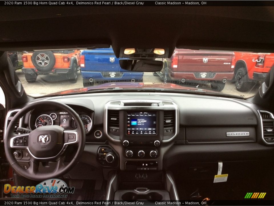 2020 Ram 1500 Big Horn Quad Cab 4x4 Delmonico Red Pearl / Black/Diesel Gray Photo #13