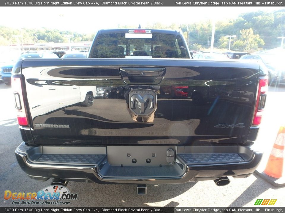 2020 Ram 1500 Big Horn Night Edition Crew Cab 4x4 Diamond Black Crystal Pearl / Black Photo #4
